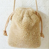 FAUX SHEARLING MINI CROSS BODY BAG