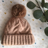 KIDS 2 TONE BOBBLE HAT