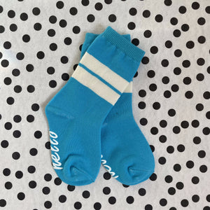 KIDS BRIGHT BLUE SPORTY SOCKS