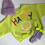 HAPPY SCRIBBLE SWEATSHIRT