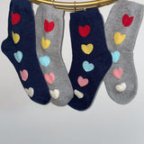 HEARTS SIDE STRIPE SOCKS